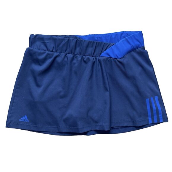 Adidas Climalite Response Tennis Skirt Blue Size M/L Womens Skort - Picture 1 of 7